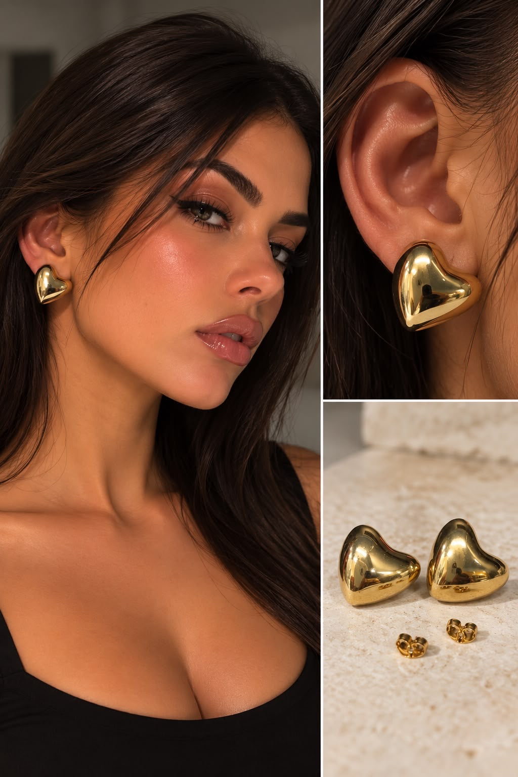 Orecchini cuore jio