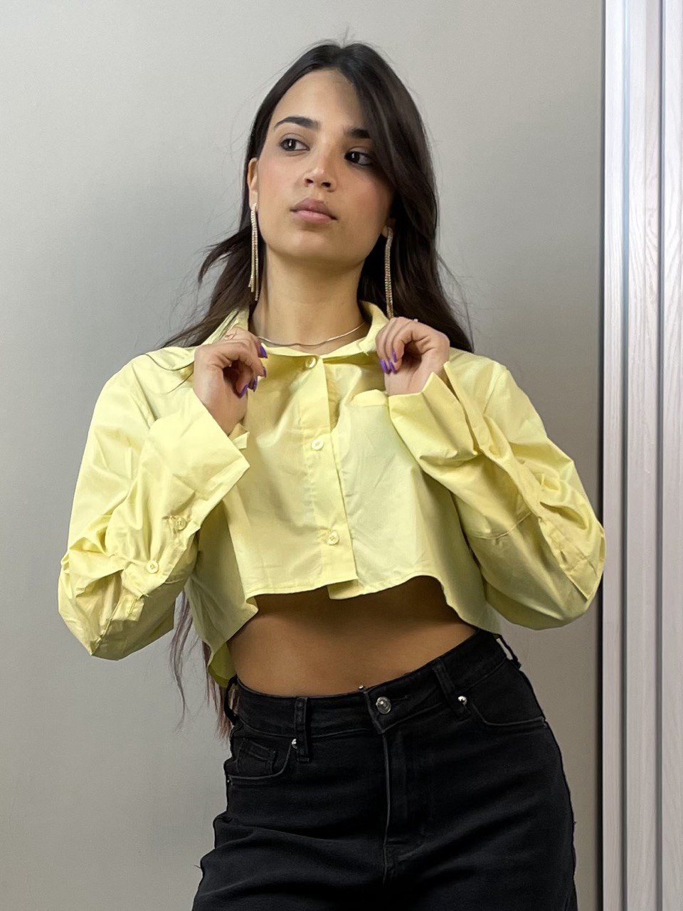 camicia crop eva