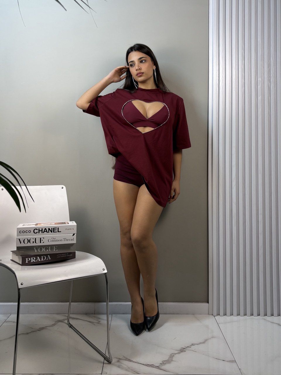 set t-shirt heart