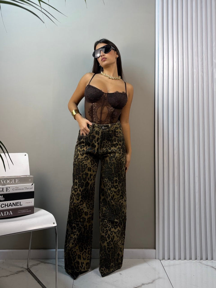 jeans leopard