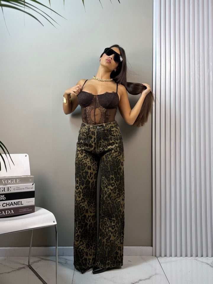 jeans leopard