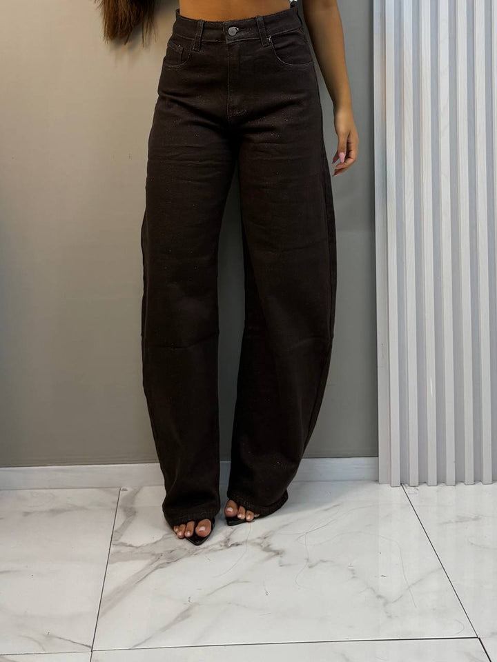 jeans marrone